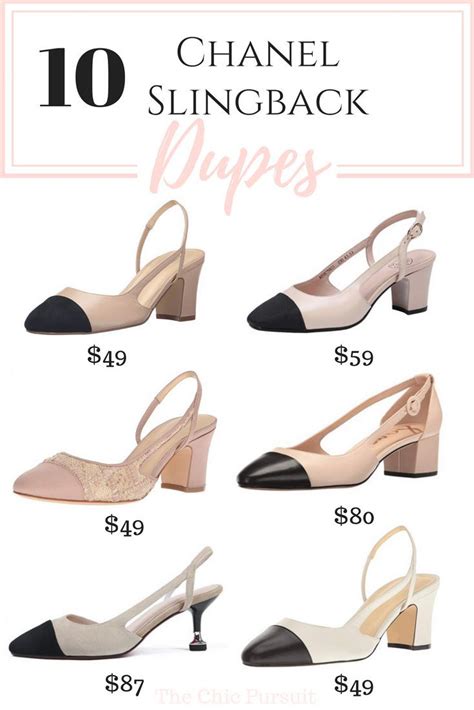 chanel dupe sandals|chanel slingback flats dupe.